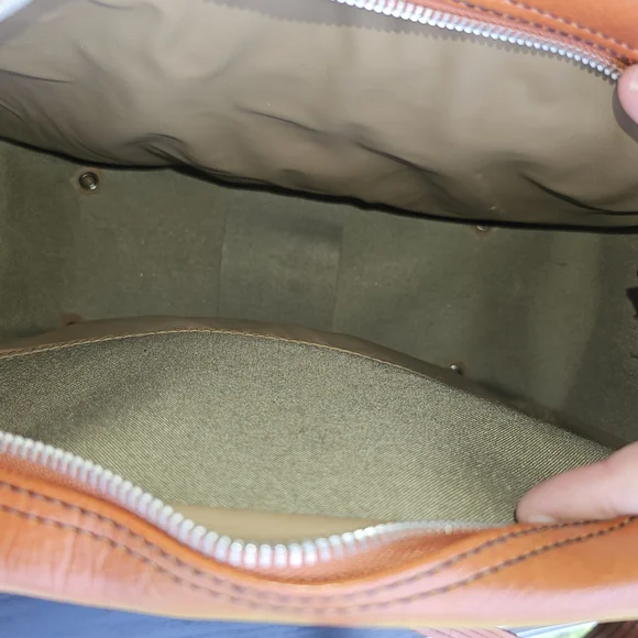 SEARS Vintage 1980's Tan Overnight Travel Bag OS Nmbr 9005 Original Keys - Picture 9 of 10